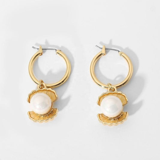 Hoepeloorbellen met Glanzende Parel – Luxe & Elegant | Twinolo