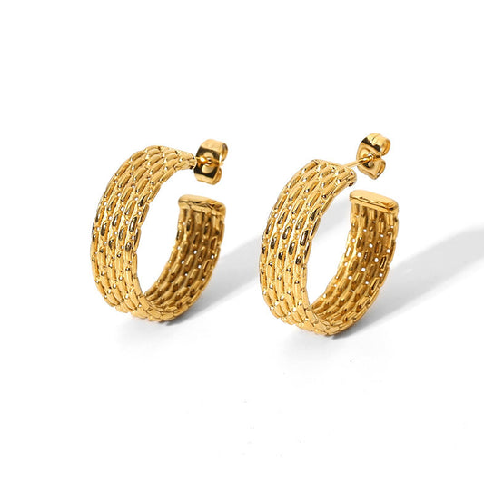 Mini Hoops with Fine Structure – Classic & Comfortable | Twinolo