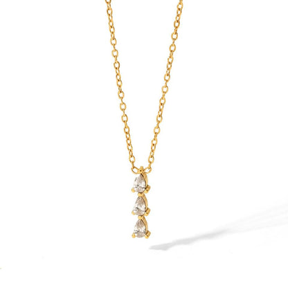 Ketting met Druppelvormige Zirkonia – Sprankelend Detail | Twinolo