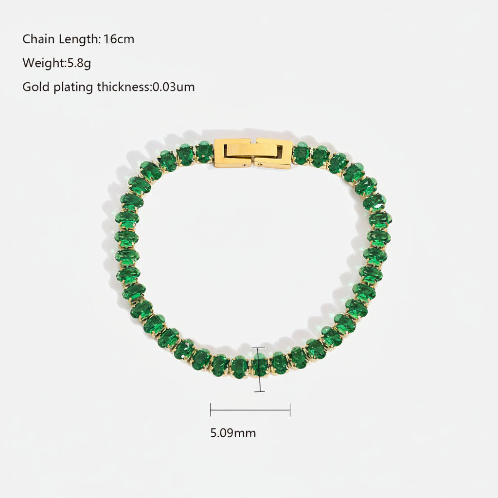 Glinsterende Tennis Armband – Klassiek & Chic | Twinolo