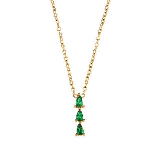 Ketting met Druppelvormige Zirkonia – Sprankelend Detail | Twinolo