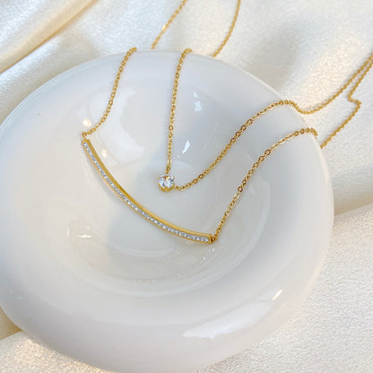 Dubbele Ketting – Twee Lagen in Verguld Edelstaal | Twinolo