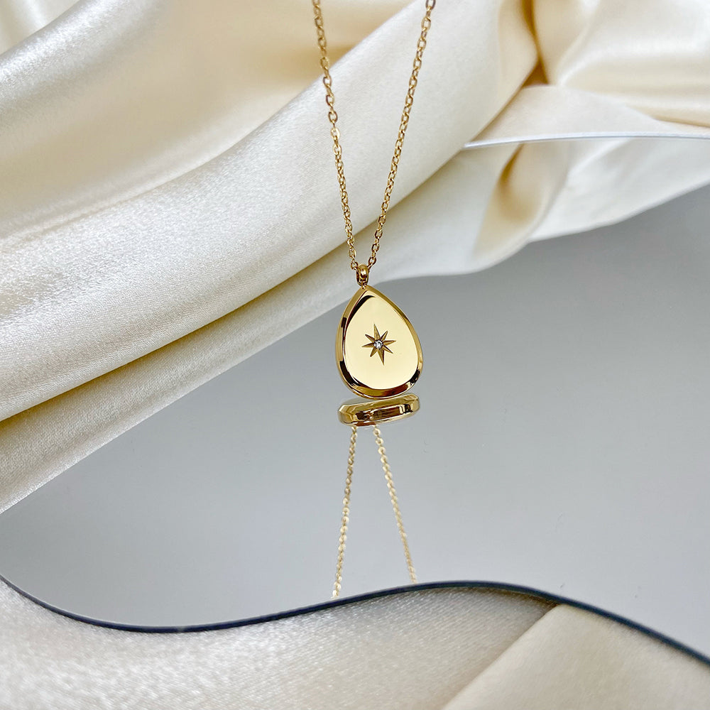 Ketting met Druppelvormige Hanger – Elegant & Tijdloos | Twinolo
