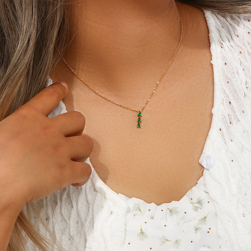 Ketting met Druppelvormige Zirkonia – Sprankelend Detail | Twinolo