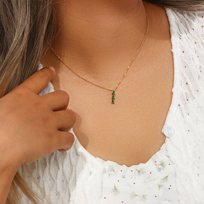 Ketting met Druppelvormige Zirkonia – Sprankelend Detail | Twinolo