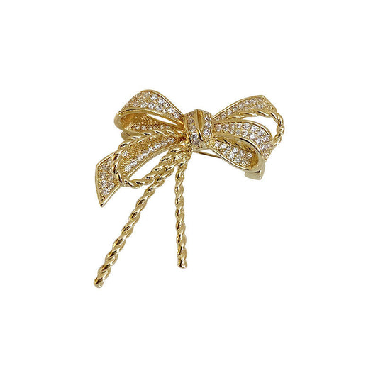 🎀 Bow Brooch - Elegant Brooch with Crystals | Twinolo