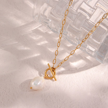 Freshwater Pearl Pendant Necklace – Natural Elegance | Twinolo