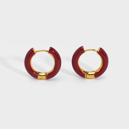 Hoop Earrings with Color Accents – Playful &amp; Trendy | Twinolo
