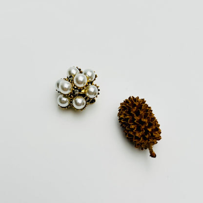 Broche - Elegante Broche met Kristallen en Parel