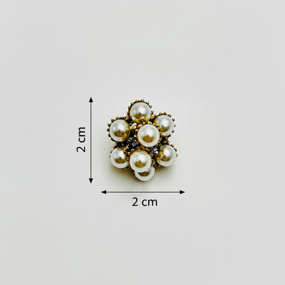 Broche - Elegante Broche met Kristallen en Parel