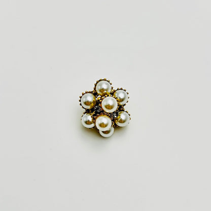 Broche - Elegante Broche met Kristallen en Parel