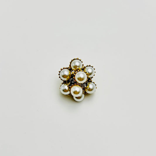 Broche - Elegante Broche met Kristallen en Parel