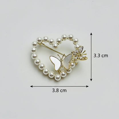 🦋 Butterfly Brooch - Elegant Brooch with Pearls | Twinolo