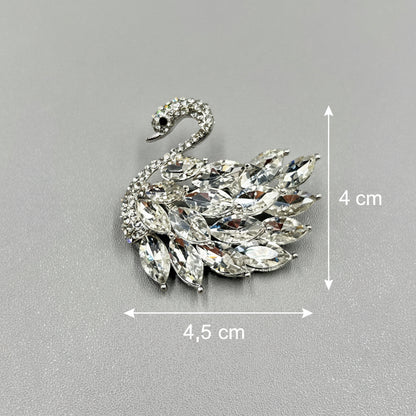 Brooch - Elegant Brooch with Crystals | Twinolo