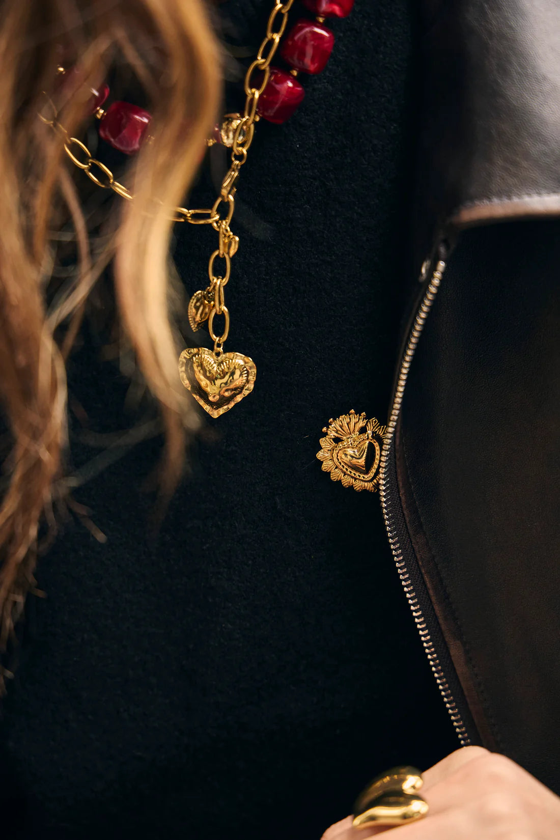 Gouden Hart Broche – Roestvrij Staal – Vintage Stijl Design | Twinolo