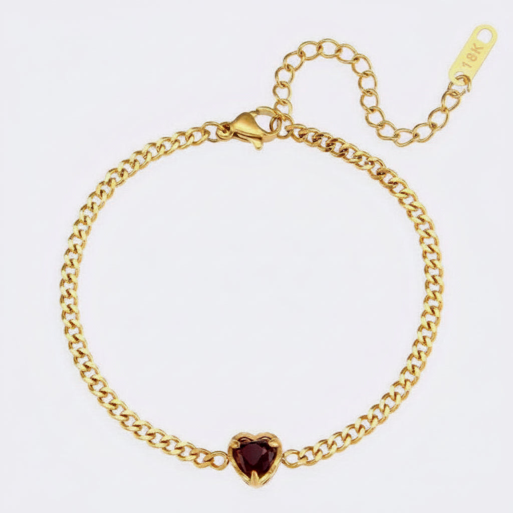 Fijne Schakelarmband met Fonkelende Zirkonia | Twinolo
