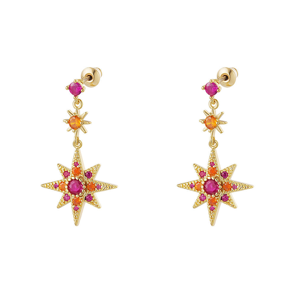 Oorhangers met Zirkonia Ster – Klassiek & Elegant | Twinolo