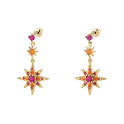 Oorhangers met Zirkonia Ster – Klassiek & Elegant | Twinolo