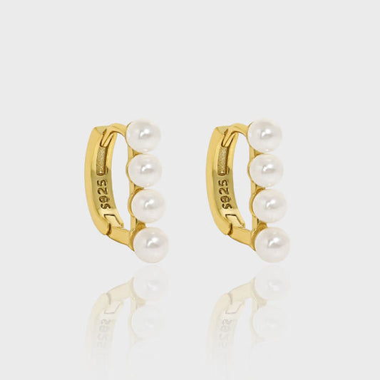 Oorhangers met Witte Zoetwaterparel – Pure Elegantie | Twinolo