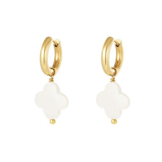 Clover & Mother of Pearl Earrings – Timeless Elegance | Twinolo
