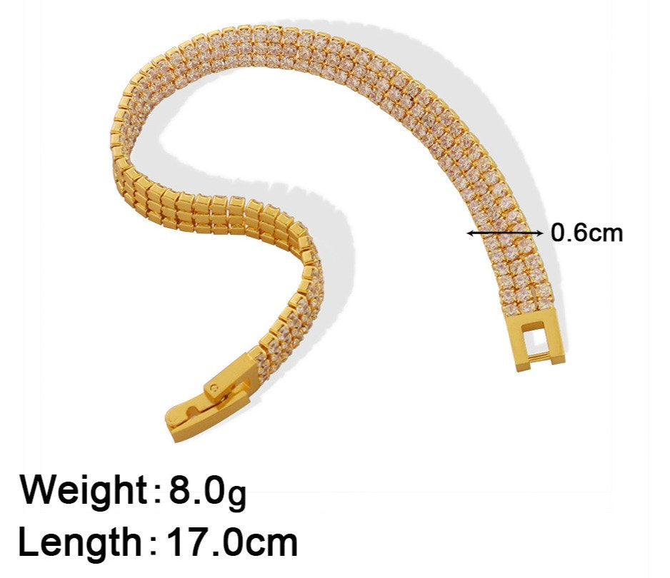 Bracelet Tennis avec Zirconium – Élégant & Raffiné | Twinolo