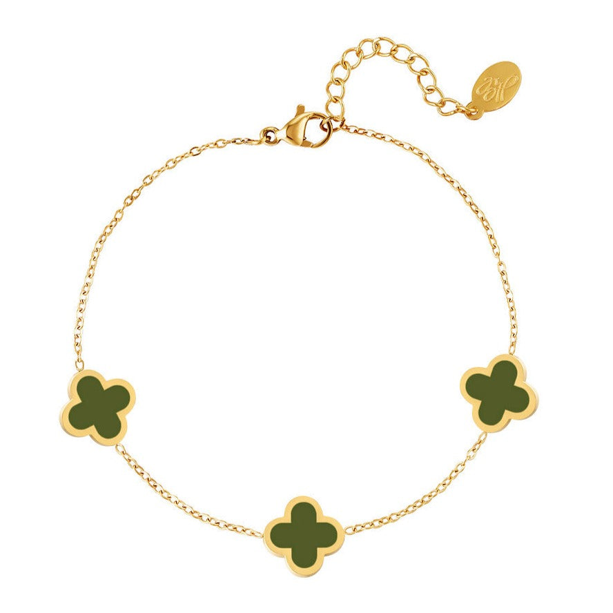 Armband met Drie Klavertjes – Symbool van Geluk | Twinolo