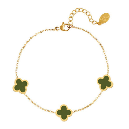 Armband met Drie Klavertjes – Symbool van Geluk | Twinolo