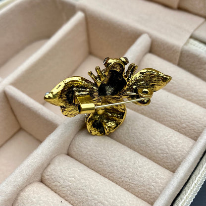 🐝 Broche Abeille - Broche Élégante avec Cristaux | Twinolo