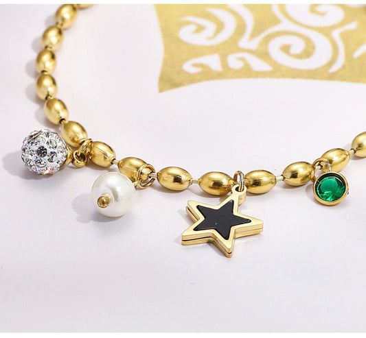 Armband met Parel en Ster – Elegant & Speels | Twinolo