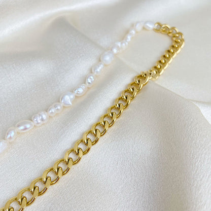 Fijne Ketting met Zoetwaterparels – Klassiek Design | Twinolo