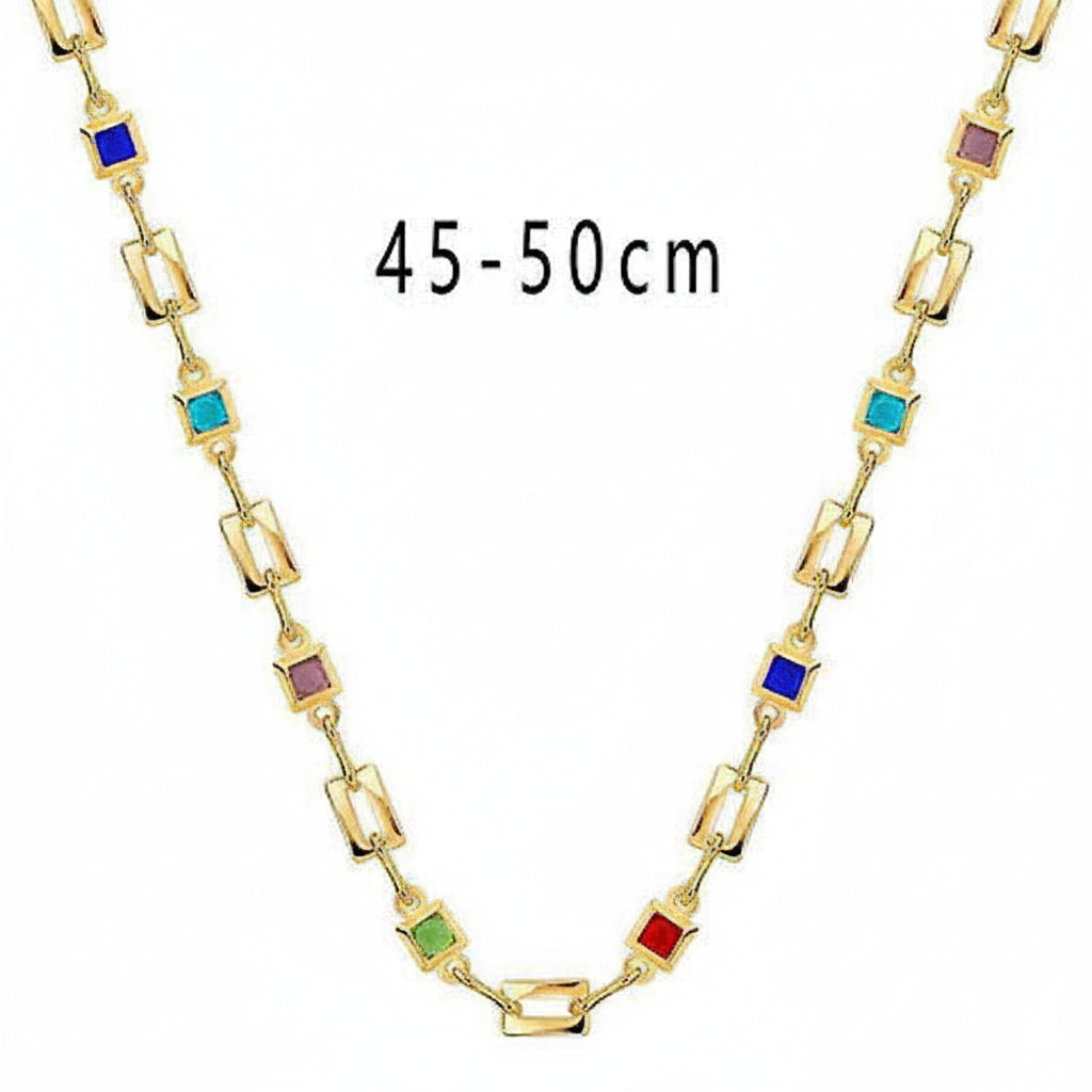 Collier Zircons Colorés – Ludique & Scintillant | Twinolo