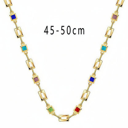 Collier Zircons Colorés – Ludique & Scintillant | Twinolo