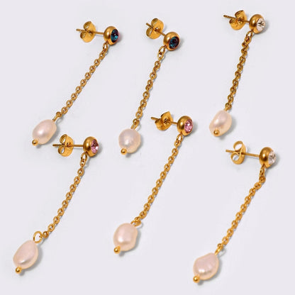 Boucles d'oreilles perles et brillance – Design intemporel | Twinolo