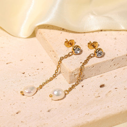 Boucles d'oreilles perles et brillance – Design intemporel | Twinolo