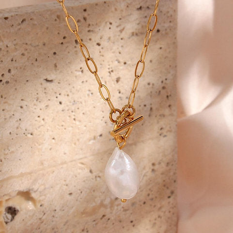 Freshwater Pearl Pendant Necklace – Natural Elegance | Twinolo