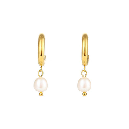 Hoepeloorbellen met Parel – Subtiele Elegantie | Twinolo