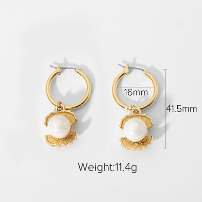 Hoepeloorbellen met Glanzende Parel – Luxe & Elegant | Twinolo