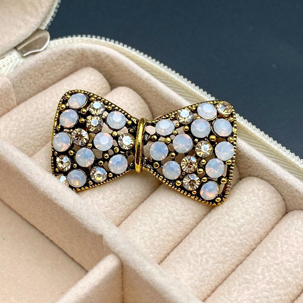 🎀 Bow Brooch - Elegant Brooch with Crystals | Twinolo