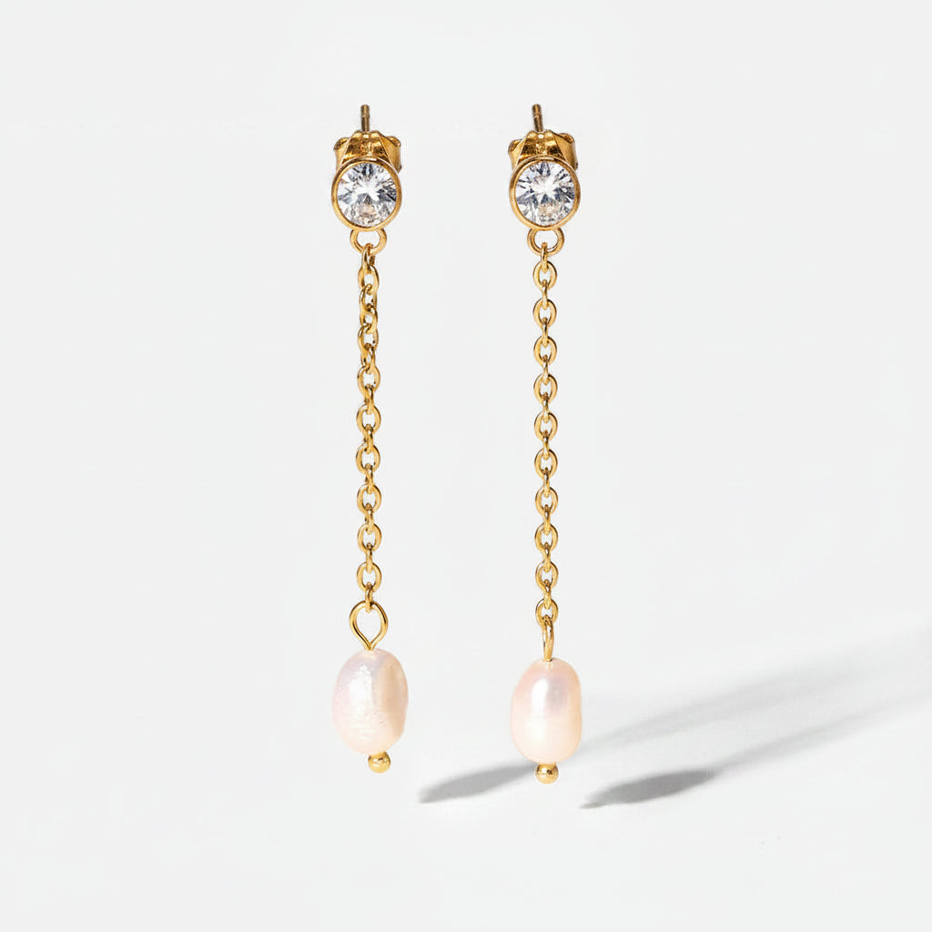 Boucles d'oreilles perles et brillance – Design intemporel | Twinolo
