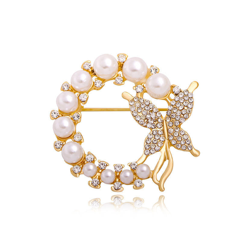 🦋 Broche Papillon - Broche Élégante avec Perle | Twinolo