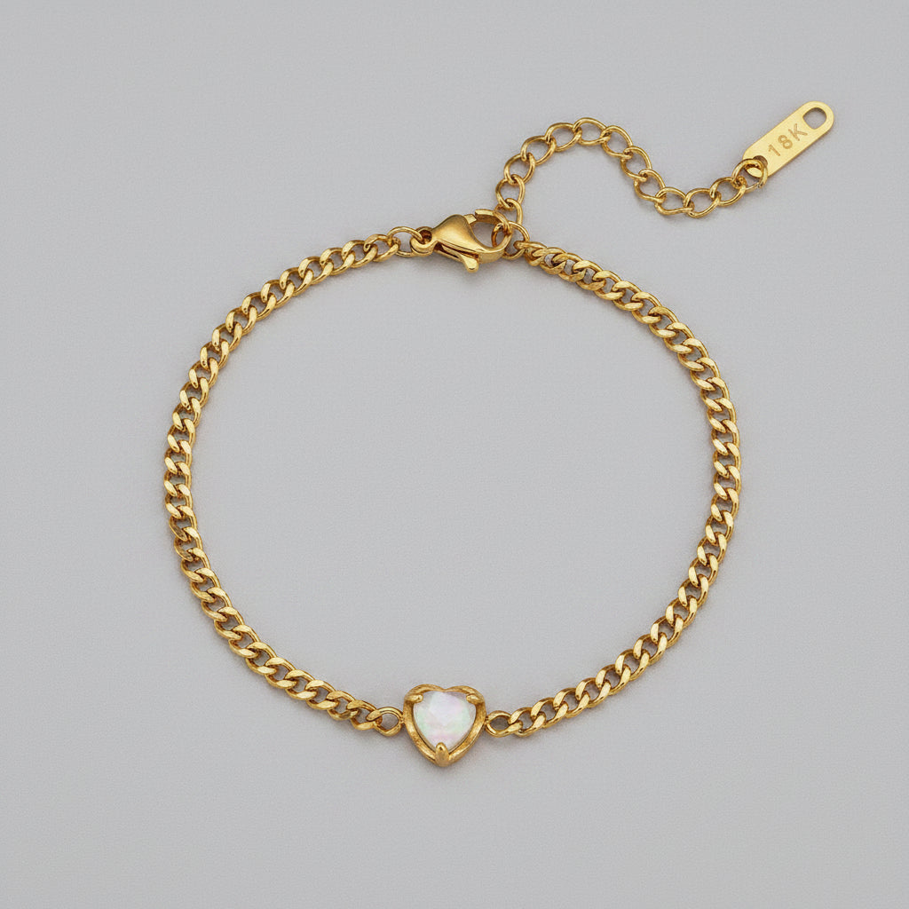 Fijne Schakelarmband met Fonkelende Zirkonia | Twinolo