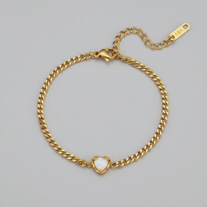 Fijne Schakelarmband met Fonkelende Zirkonia | Twinolo