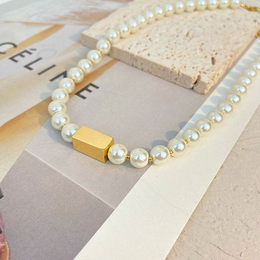 Ketting met Zoetwaterparel – Natuurlijke Elegantie | Twinolo