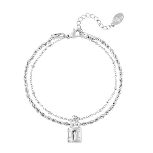 Armband met Hangslot – Stoer & Trendy | Twinolo