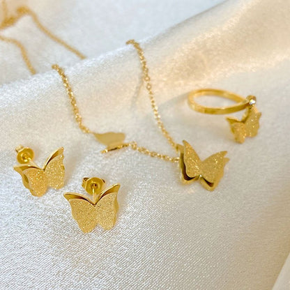 Collier Papillon Doré – Charme Naturel | Twinolo