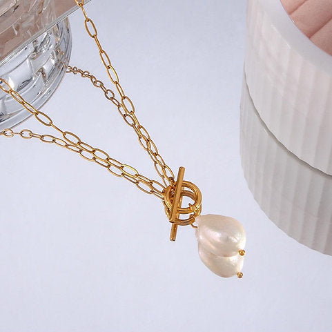 Freshwater Pearl Pendant Necklace – Natural Elegance | Twinolo