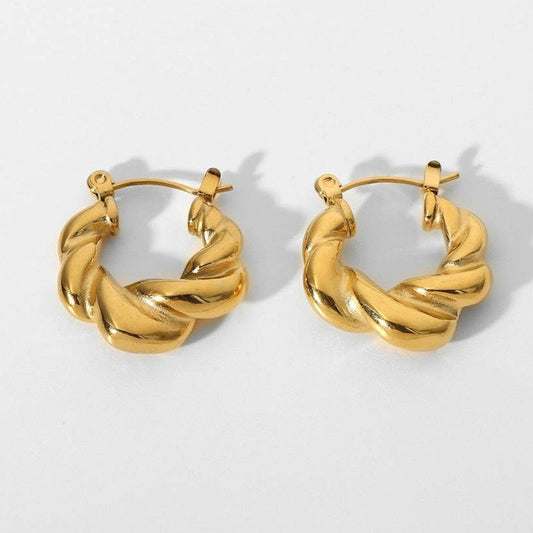 Chunky Croissant Oorbellen – Statement in Stijl | Twinolo