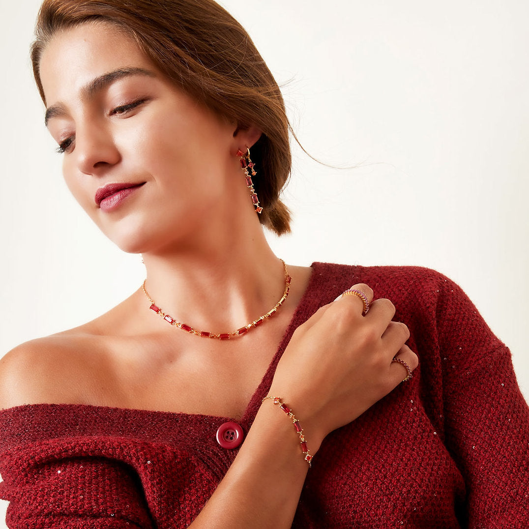 Bracelet à maillons en oxyde de zirconium – Éclat intemporel | Twinolo