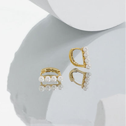 Oorhangers met Witte Zoetwaterparel – Pure Elegantie | Twinolo