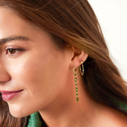 Long Earrings with Zirconia – Elegant & Radiant | Twinolo